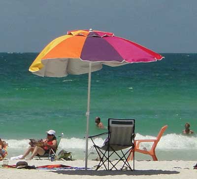 beach Umbrella in the sand